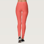 Sunset Sinaasappel Solid Color Leggings (Achterkant)