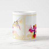 "Sunset Sip" Hummingbird Print Grote Koffiekop (Voorkant)