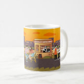 Sunset Sips Café – Urban Chill Mug Koffiemok (Voorkant rechts)