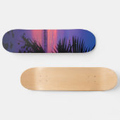 Sunset Skateboard van de Tropische Palm-boom van D (Horizontaal)