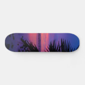 Sunset Skateboard van de Tropische Palm-boom van D (Horizontaal)