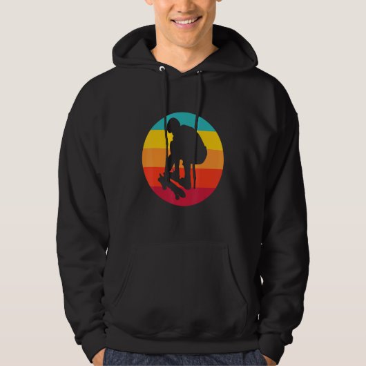 Sunset Skateboarder Hoodie (Voorkant)