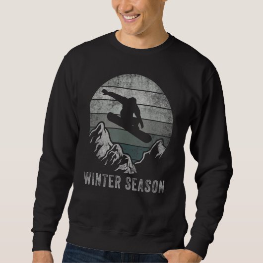 Sunset Ski Snowboard Skiing Mountain Winte Trui (Voorkant)