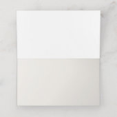 Sunset Skies Beach Ocean Wedding Table Plaatskaartje (Binnenkant ongevouwen)