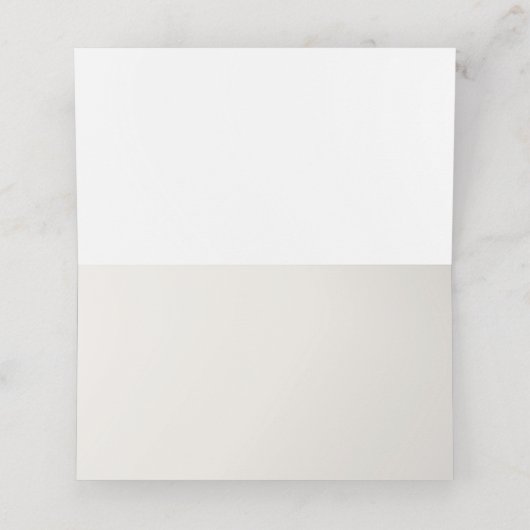 Sunset Skies Beach Ocean Wedding Table Plaatskaartje (Binnenkant ongevouwen)