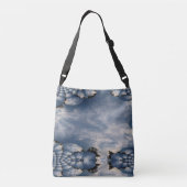Sunset Skies Fractal Crossbody Tas (Achterkant)