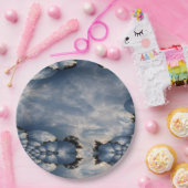 Sunset Skies Fractal Papieren Bordje (Feest)