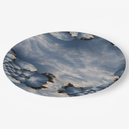 Sunset Skies Fractal Papieren Bordje