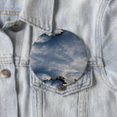 Sunset Skies Fractal Ronde Button 4,0 Cm (In situ)