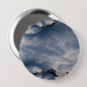 Sunset Skies Fractal Ronde Button 4,0 Cm (Voorkant /achterkant)