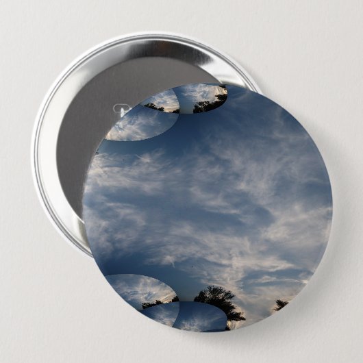 Sunset Skies Fractal Ronde Button 4,0 Cm (Voorkant /achterkant)