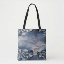 Sunset Skies Fractal Tote Bag
