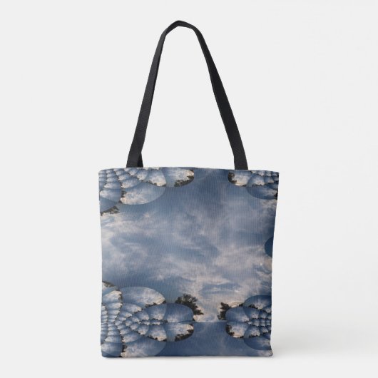 Sunset Skies Fractal Tote Bag (Achterkant)