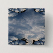 Sunset Skies Fractal Vierkante Button 5,1 Cm (Voorkant)