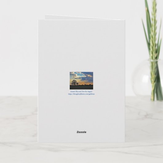 Sunset Sky 90ste verjaardag Kaart voor opa (Achterkant)