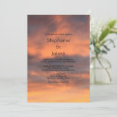 Sunset Sky bewolkt Sinaasappel kleurrijke Schilder Kaart (Staand voorkant)