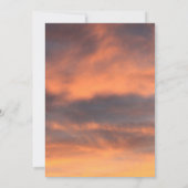 Sunset Sky bewolkt Sinaasappel kleurrijke Schilder Kaart (Achterkant)
