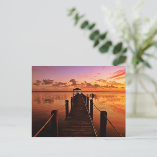 Sunset Sky Briefkaart (Staand voorkant)