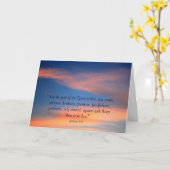 Sunset Sky Christelijk Wenskaart Kaart (Gele Bloem)