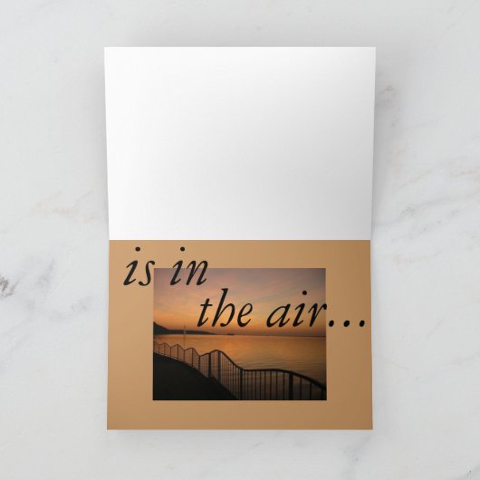 Sunset Sky Feestdagen Kaart (Binnen)