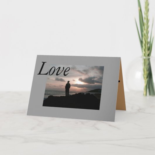 Sunset Sky Feestdagen Kaart (Voorkant)