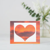 Sunset Sky Foto Afbeelding Landschap Sinaasappel H Briefkaart (Staand voorkant)