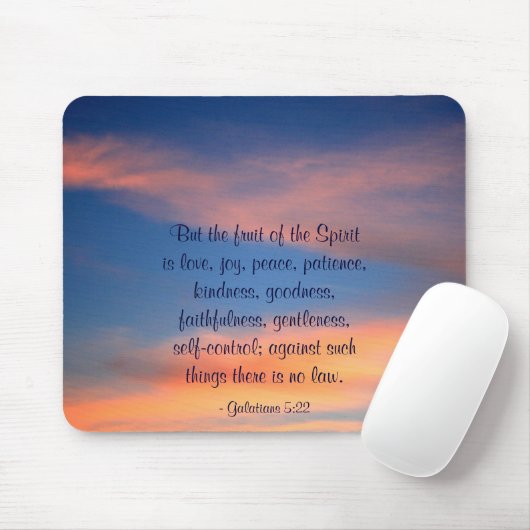 Sunset Sky Fruit of the Spirit Mousepad Muismat (Met muis)