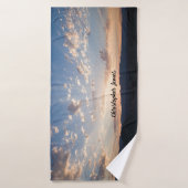 Sunset Sky gepersonaliseerd Badhanddoek (Badhanddoek)