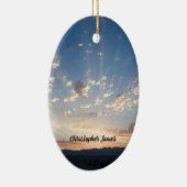 Sunset Sky gepersonaliseerd Keramisch Ornament (Rechts)