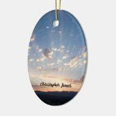 Sunset Sky gepersonaliseerd Keramisch Ornament (Links)
