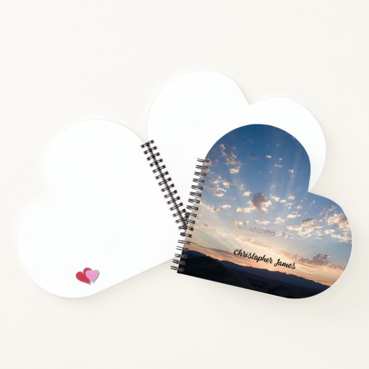 Sunset Sky gepersonaliseerd Notitieboek (Binnen)