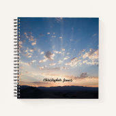 Sunset Sky gepersonaliseerd Notitieboek (Voorkant)