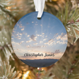 Sunset Sky gepersonaliseerd Ornament