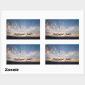 Sunset Sky gepersonaliseerd Rechthoekige Sticker (Vel)