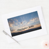 Sunset Sky gepersonaliseerd Rechthoekige Sticker (Envelop)