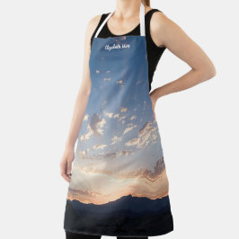 Sunset Sky gepersonaliseerd Schort