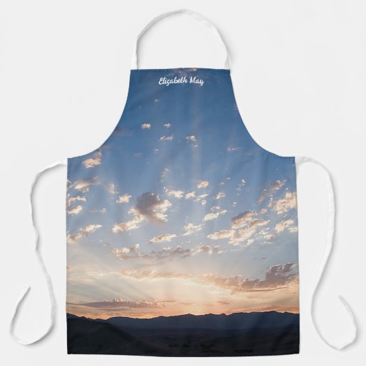 Sunset Sky gepersonaliseerd Schort (Voorkant)