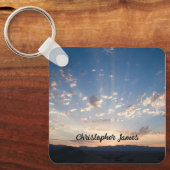 Sunset Sky gepersonaliseerd Sleutelhanger (Voorkant)