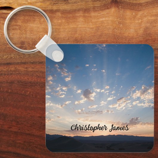 Sunset Sky gepersonaliseerd Sleutelhanger (Voorkant)