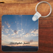 Sunset Sky gepersonaliseerd Sleutelhanger (Achterkant)