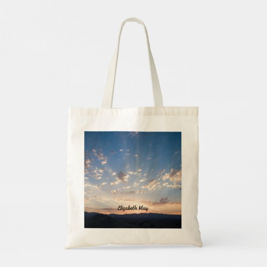 Sunset Sky gepersonaliseerd Tote Bag (Achterkant)