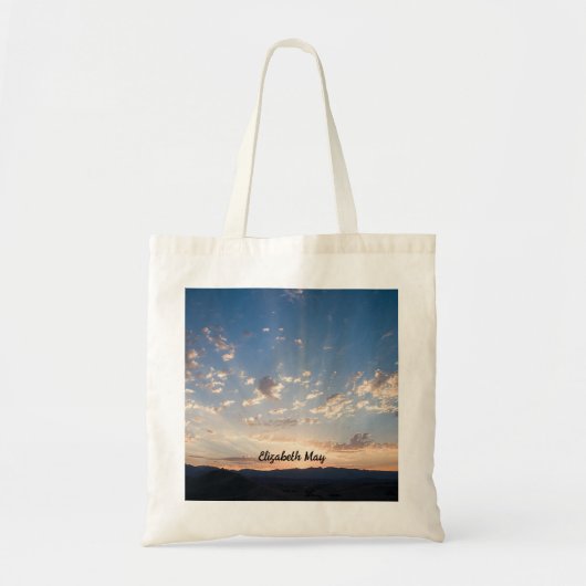 Sunset Sky gepersonaliseerd Tote Bag (Voorkant)