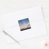 Sunset Sky gepersonaliseerd Vierkante Sticker (Envelop)