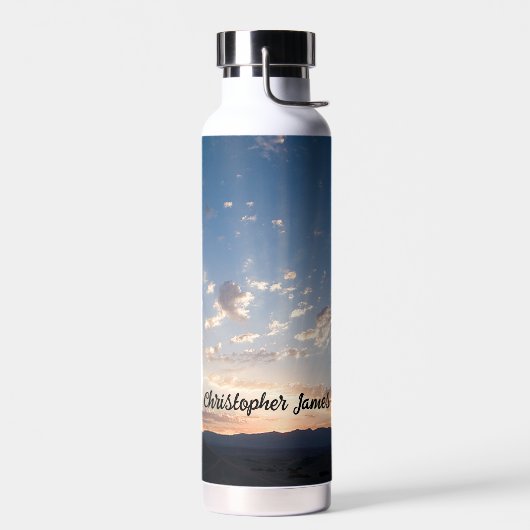 Sunset Sky gepersonaliseerd Waterfles (Links)