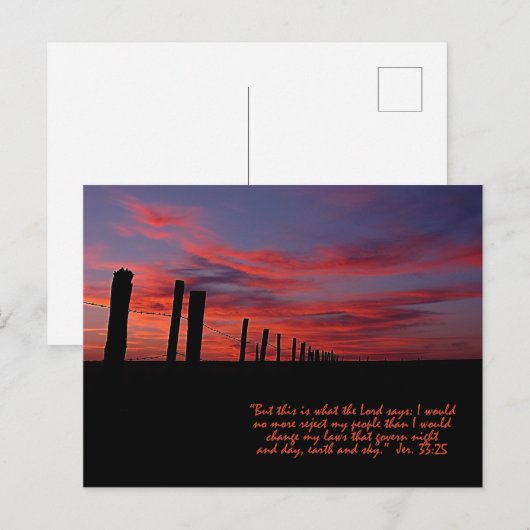 Sunset Sky Inspirerend Briefkaart (Voorkant / Achterkant)