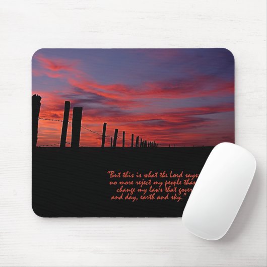 Sunset Sky Inspirerend Muismat (Met muis)