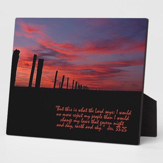 Sunset Sky Inspirerend Plaque Fotoplaat (Zijkant)