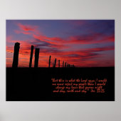 Sunset Sky Inspirerend Poster (Voorkant)