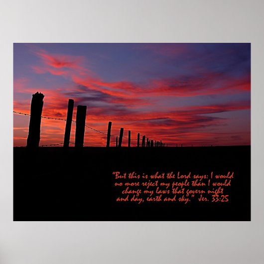 Sunset Sky Inspirerend Poster (Voorkant)