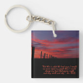 Sunset Sky Inspirerend Sleutelhanger (voorkant)